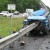 “بالصور” حادث مروع لسيارة دودج الامريكية يجعل حاجز حديدي يخترق السيارة بالكامل