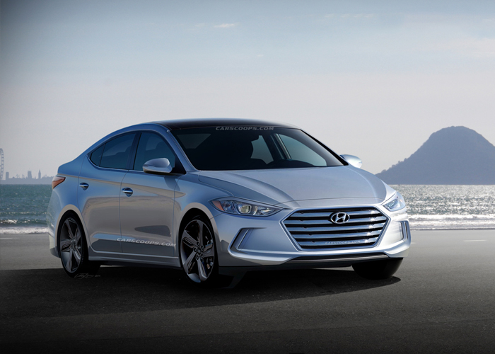 هيونداي النترا 2016 الجديدة كلياً تظهر مع بعض المواصفات Hyundai Elantra