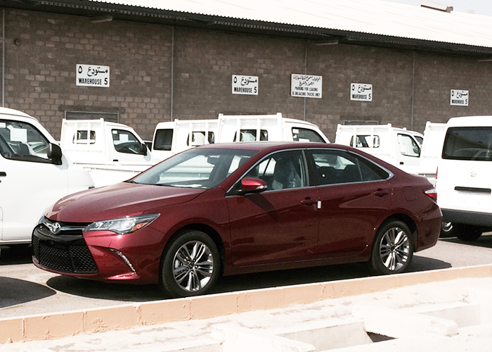 “حصرياً” شاهد وصول تويوتا كامري 2016 بشكلها الجديد كلياً في ميناء جدة Toyota Camry