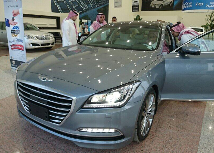 "صور" هيونداي جينيسس 2015 الجديدة كلياً تصل الى مدينة الرياض رسمياً Hyundai Genesis 3