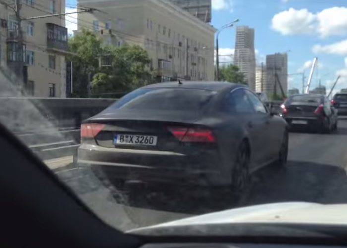 فيديو تجسسي للطراز القادم من اودي ايه سفن 2015 فاسيليفتيد المكشوفة Audi A7 3