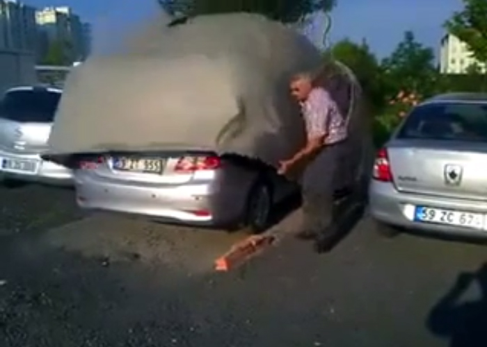 “فيديو” شاهد كيف تحمي سيارتك من الشمس الحارقة في الصيف بطريقة سهلة